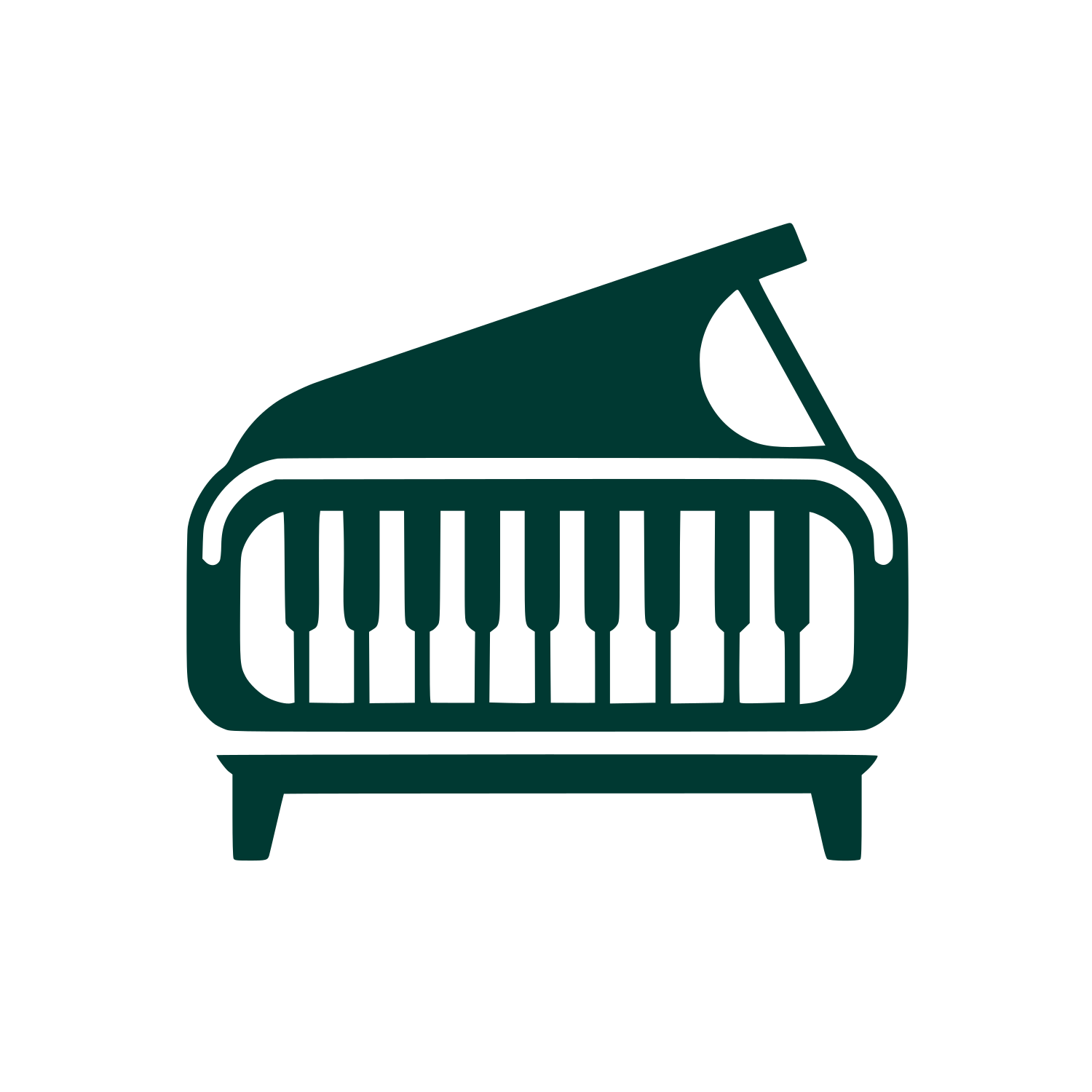 Piano Themed Logo #003932