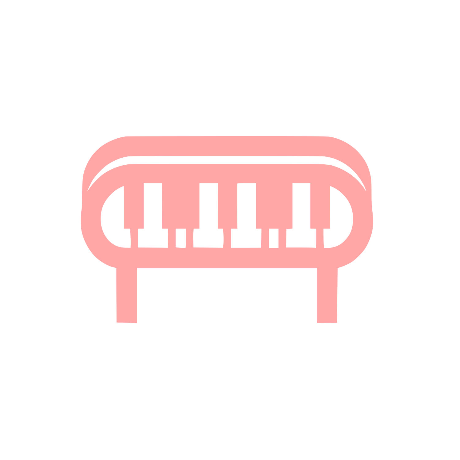 Piano Bench Logo #ffa6a6