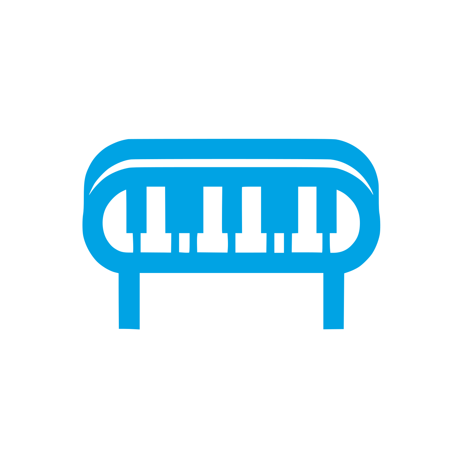 Piano Bench Logo #00a3e4