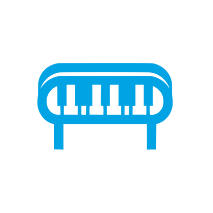 Piano Bench Logo #00a3e4