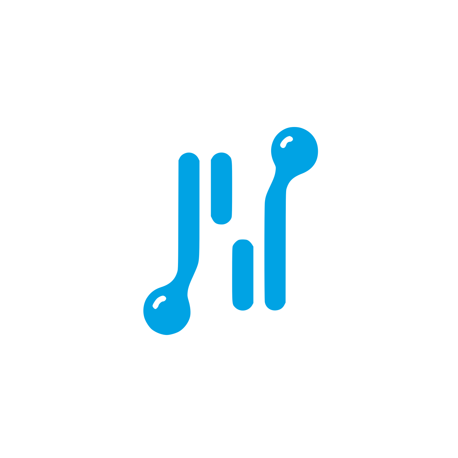 Maracas Musical Instruments Icon #00a3e4