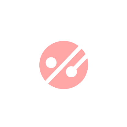 Discount Percentage Logo #ffa6a6