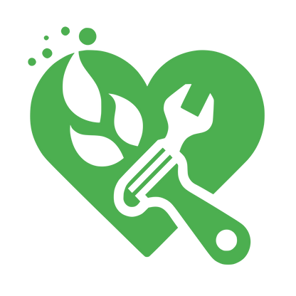 Heart, Flame, Repair Tool Logo #4CAF50