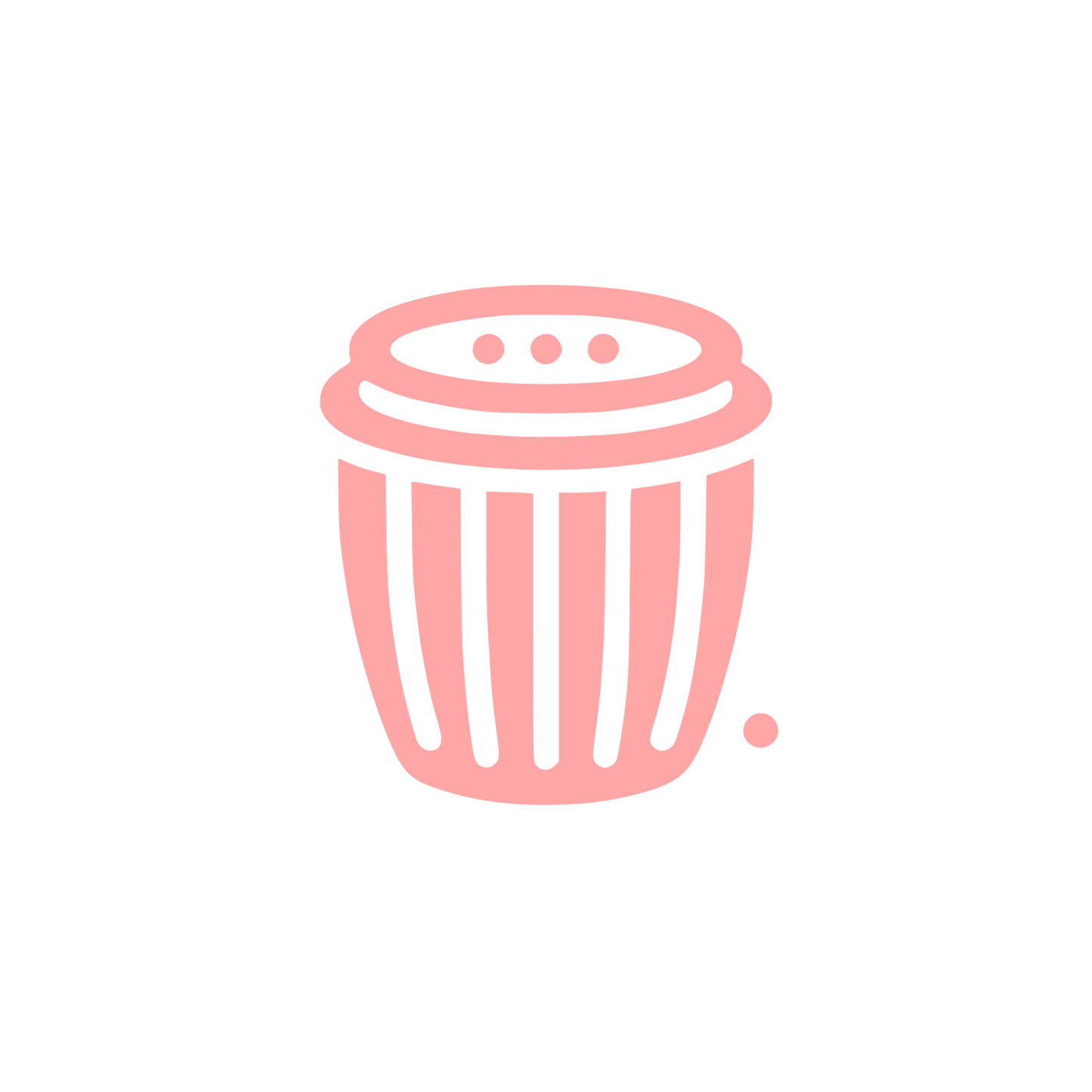Trash Bin Logo #ffa6a6