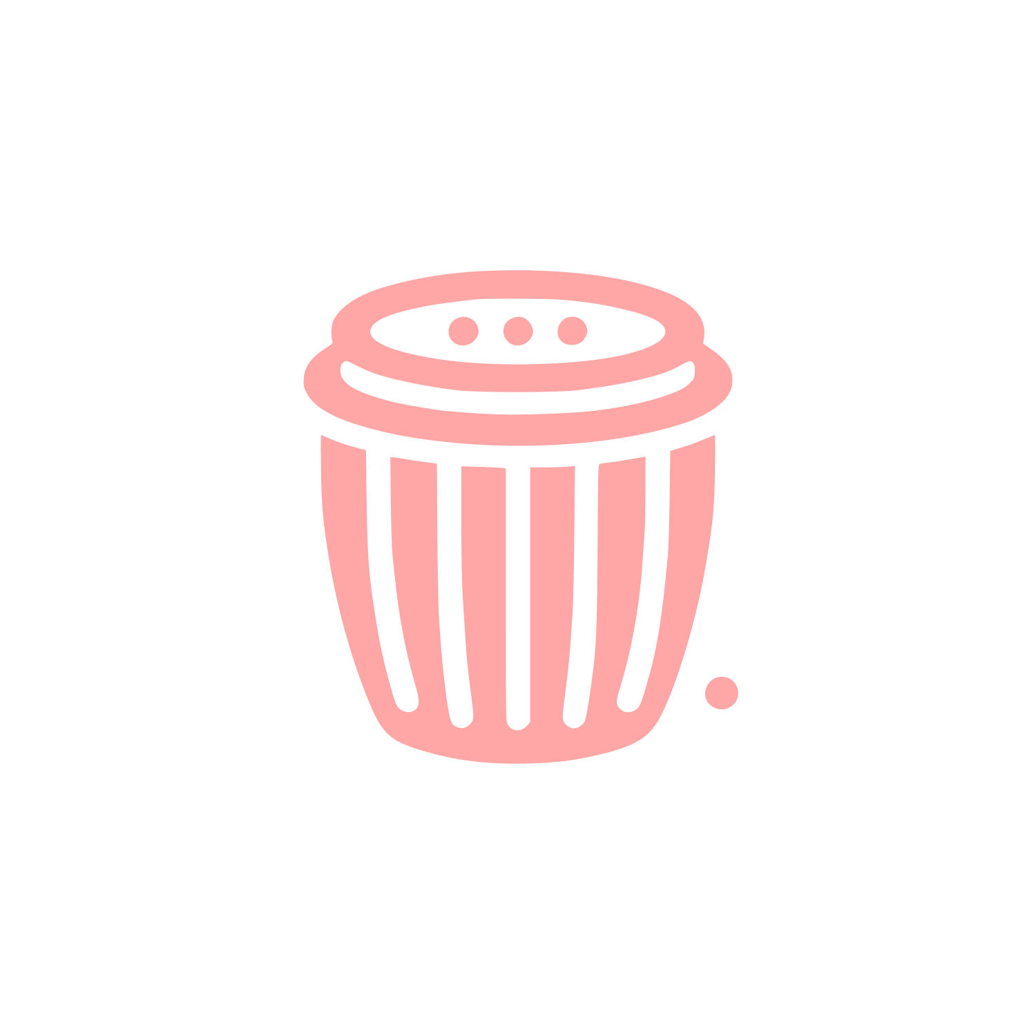 Trash Bin Logo #ffa6a6