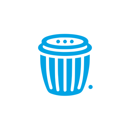 Trash Bin Logo #00a3e4