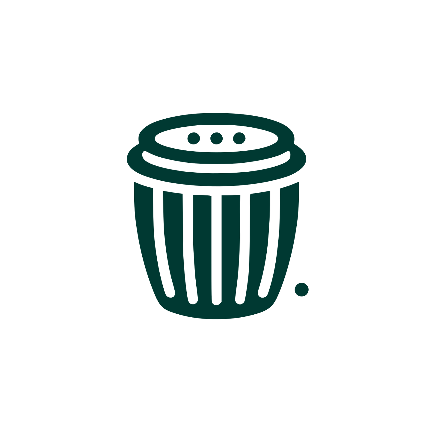 Trash Bin Logo #003932