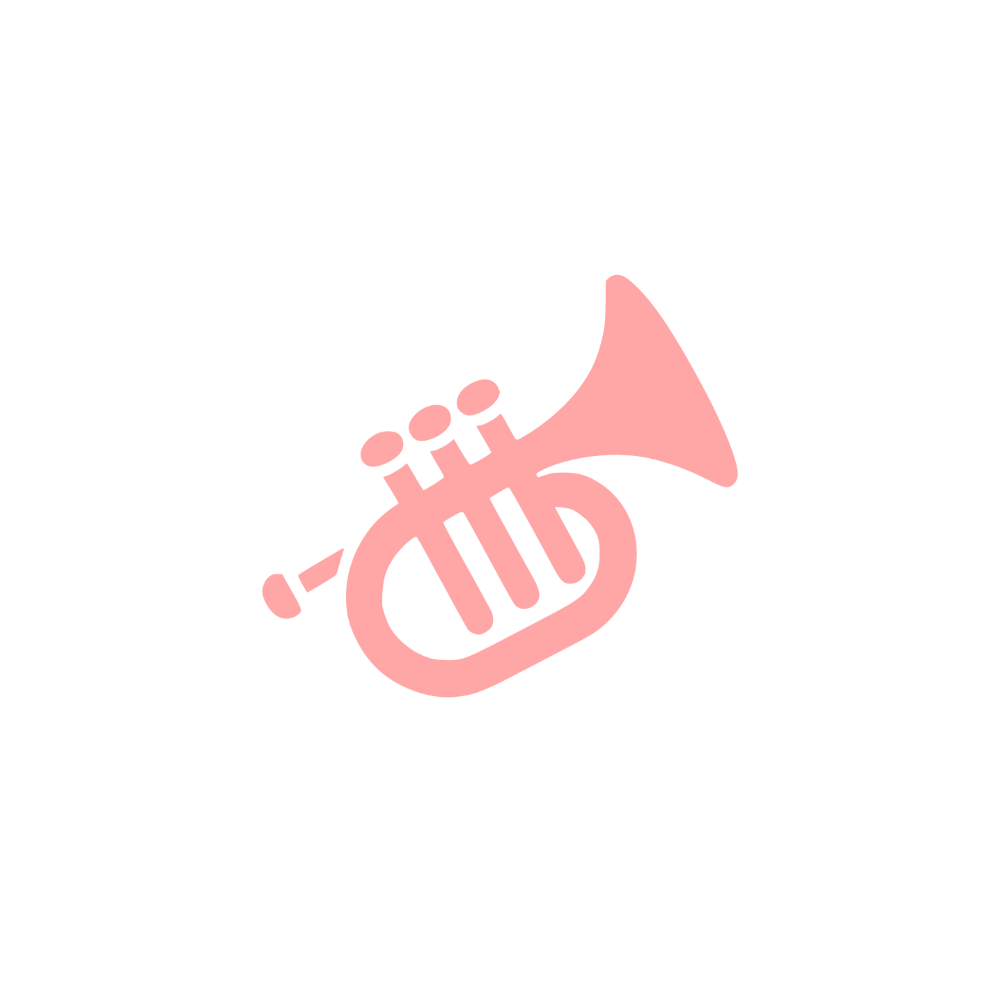 Logo of a Trumpet #ffa6a6
