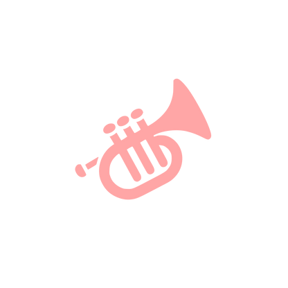 Logo of a Trumpet #ffa6a6