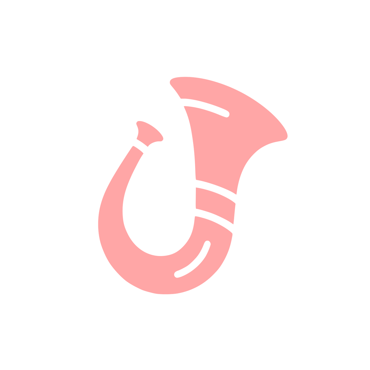 Logo for Musical Horn #ffa6a6