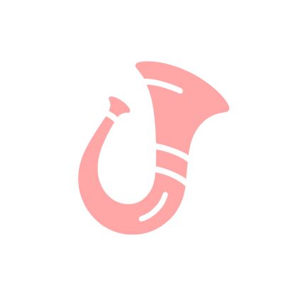 Logo for Musical Horn #ffa6a6