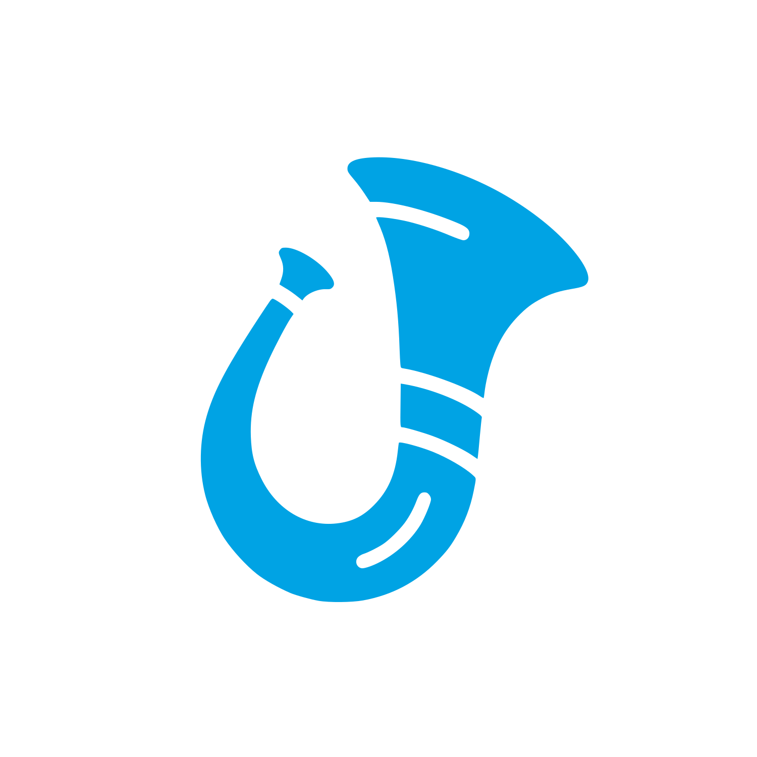Logo for Musical Horn #00a3e4