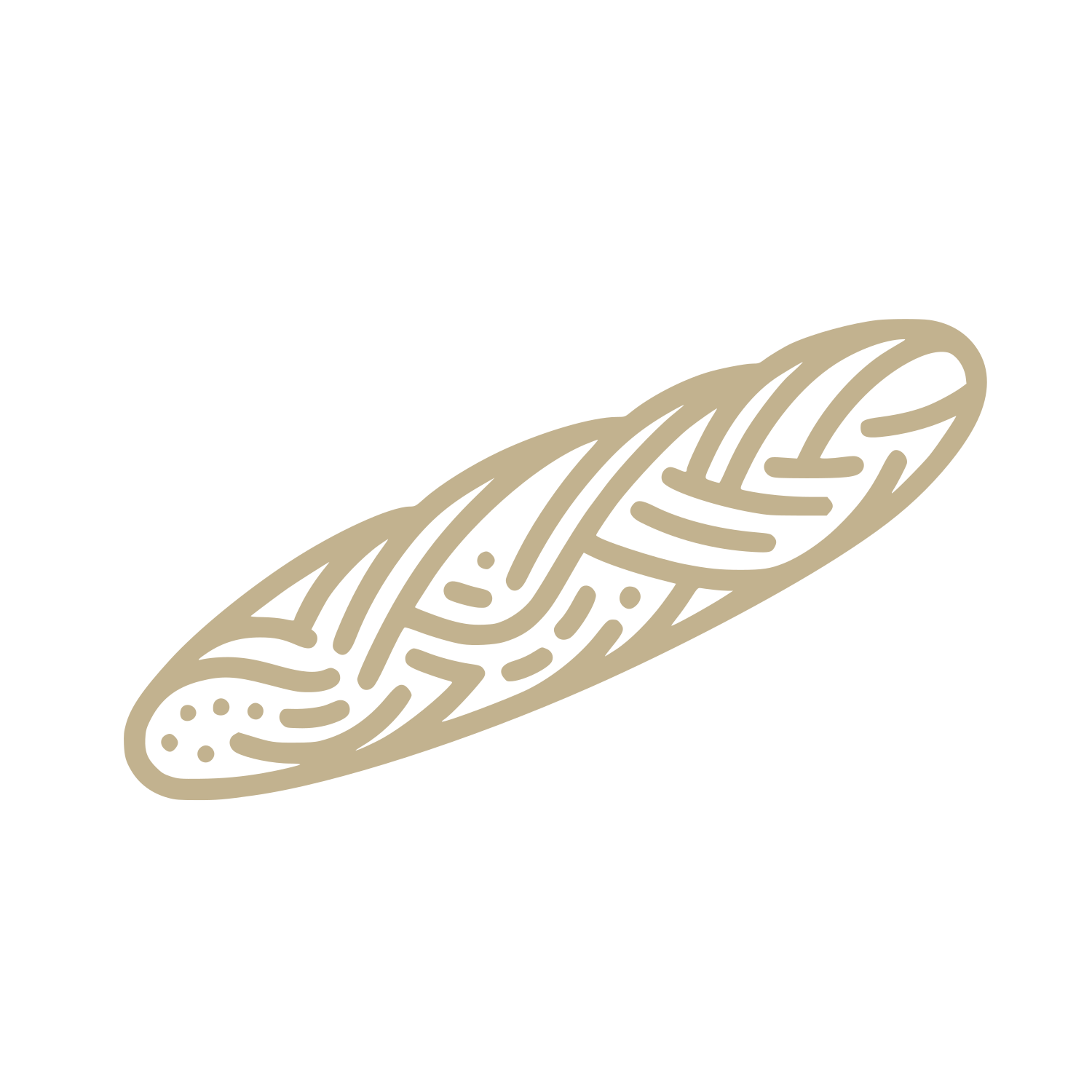 Baguette Bread Illustration #C2B28F