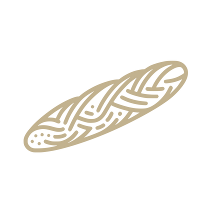 Baguette Bread Illustration #C2B28F