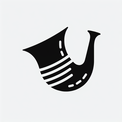 Logo with Horn Design