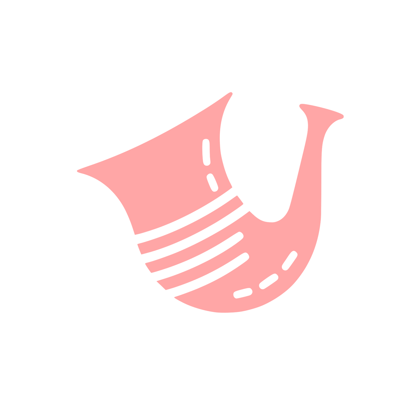 Logo with Horn Design #ffa6a6