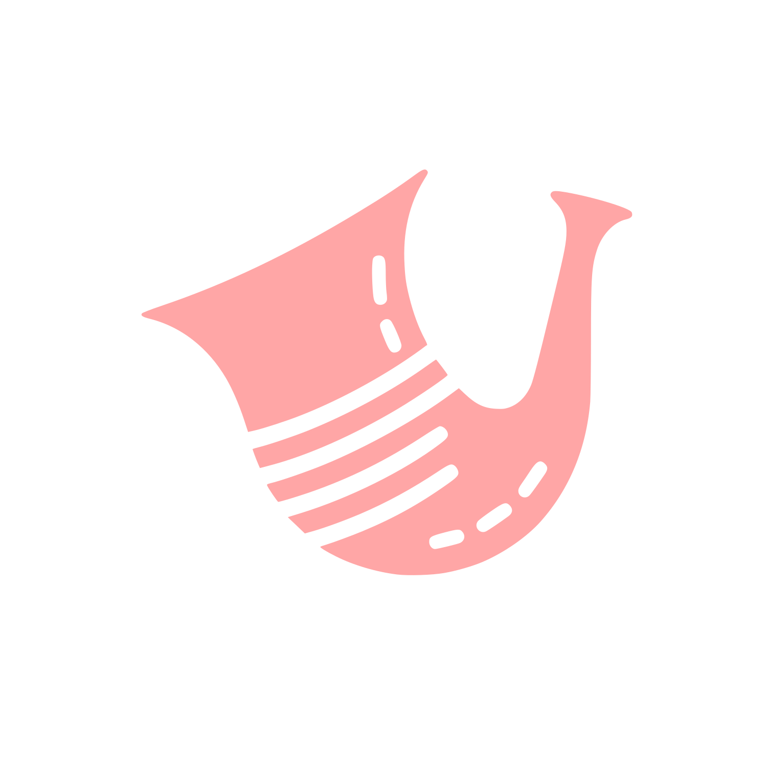 Logo with Horn Design #ffa6a6