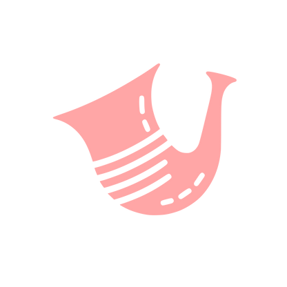 Logo with Horn Design #ffa6a6