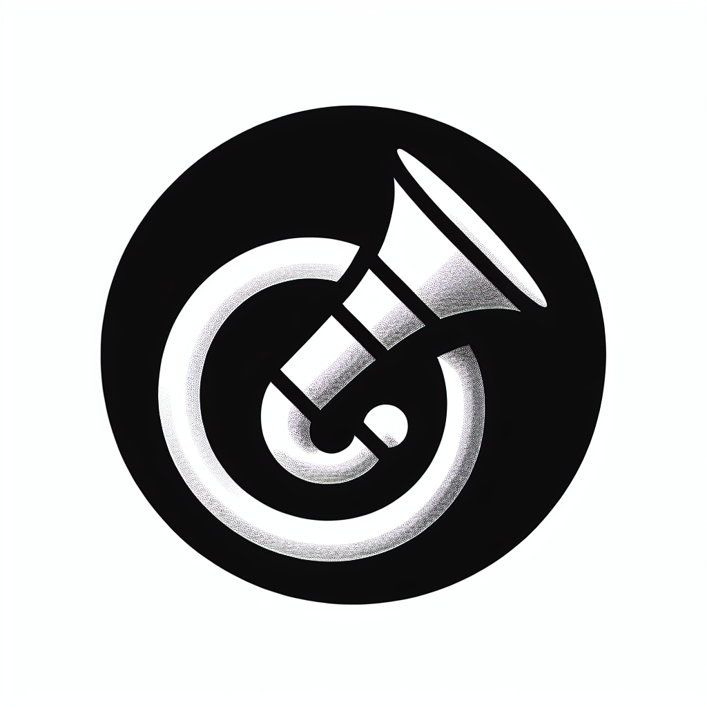 Logo with Brass Instrument