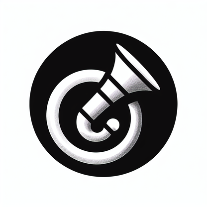 Logo with Brass Instrument