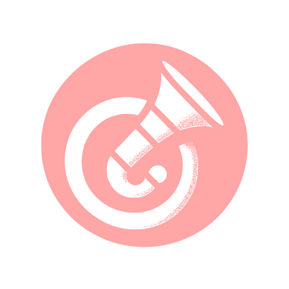 Logo with Brass Instrument #ffa6a6