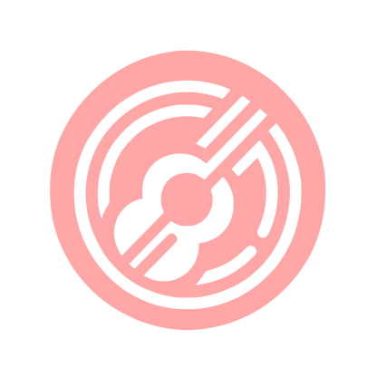 Music Themed Logo #ffa6a6