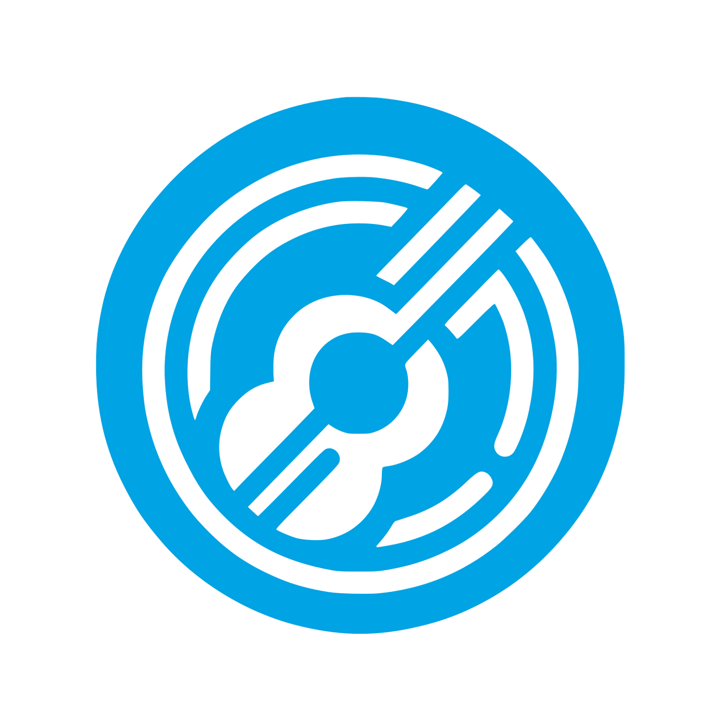 Music Themed Logo #00a3e4