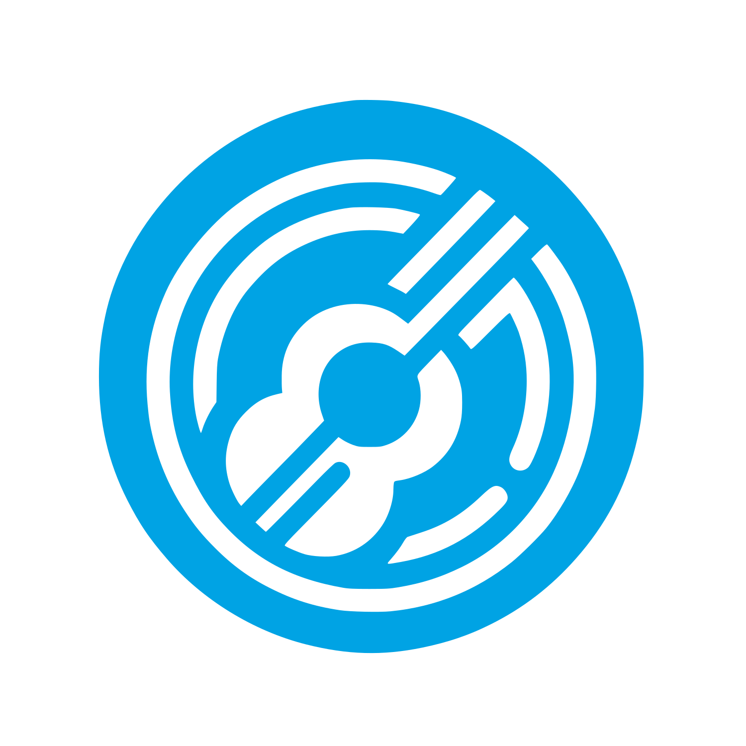 Music Themed Logo #00a3e4