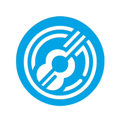 Music Themed Logo #00a3e4