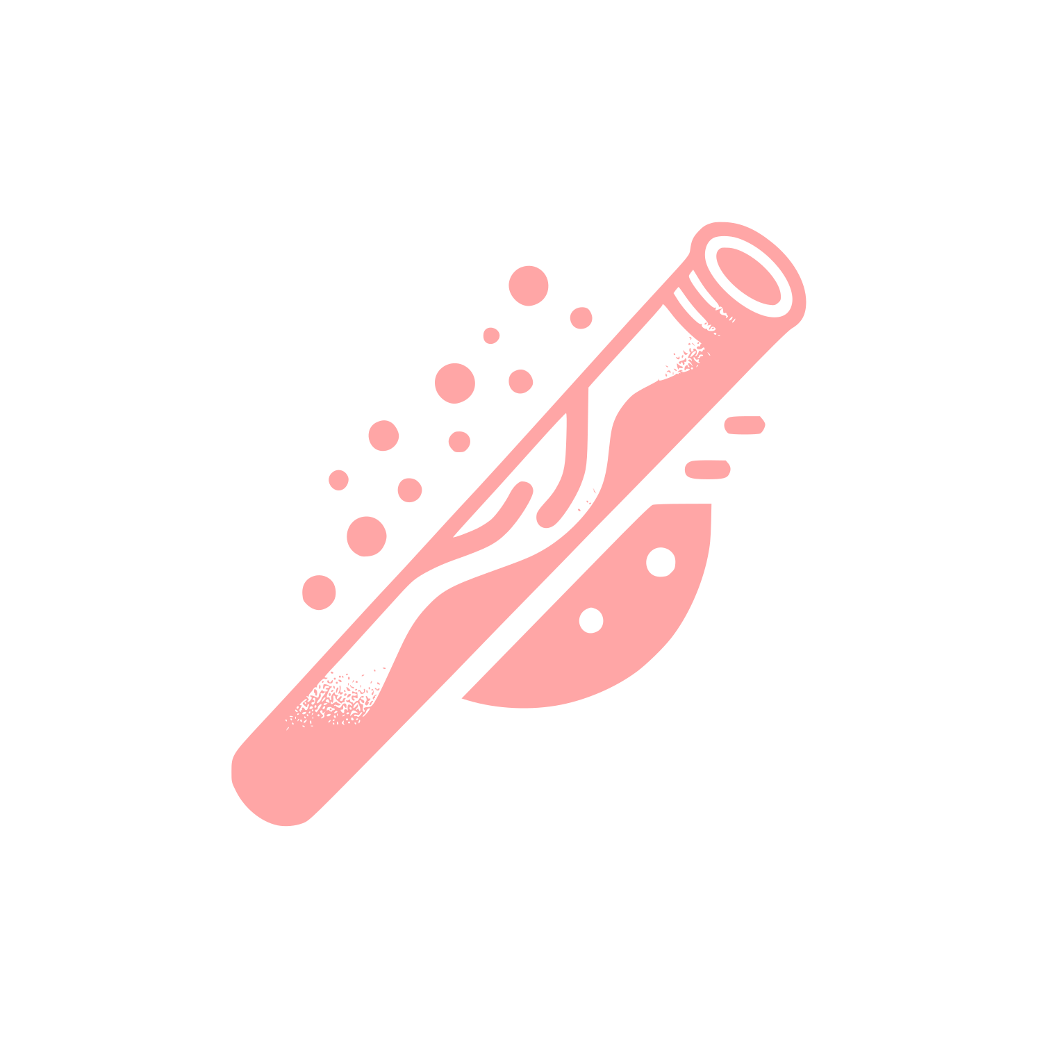 Didgeridoo with Hand Icon #ffa6a6