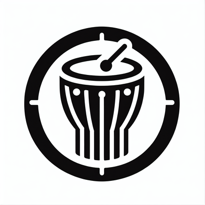 Logo with Drum Design