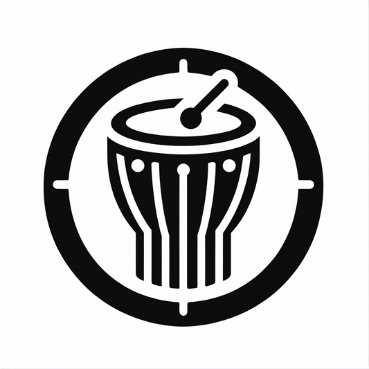 Logo with Drum Design