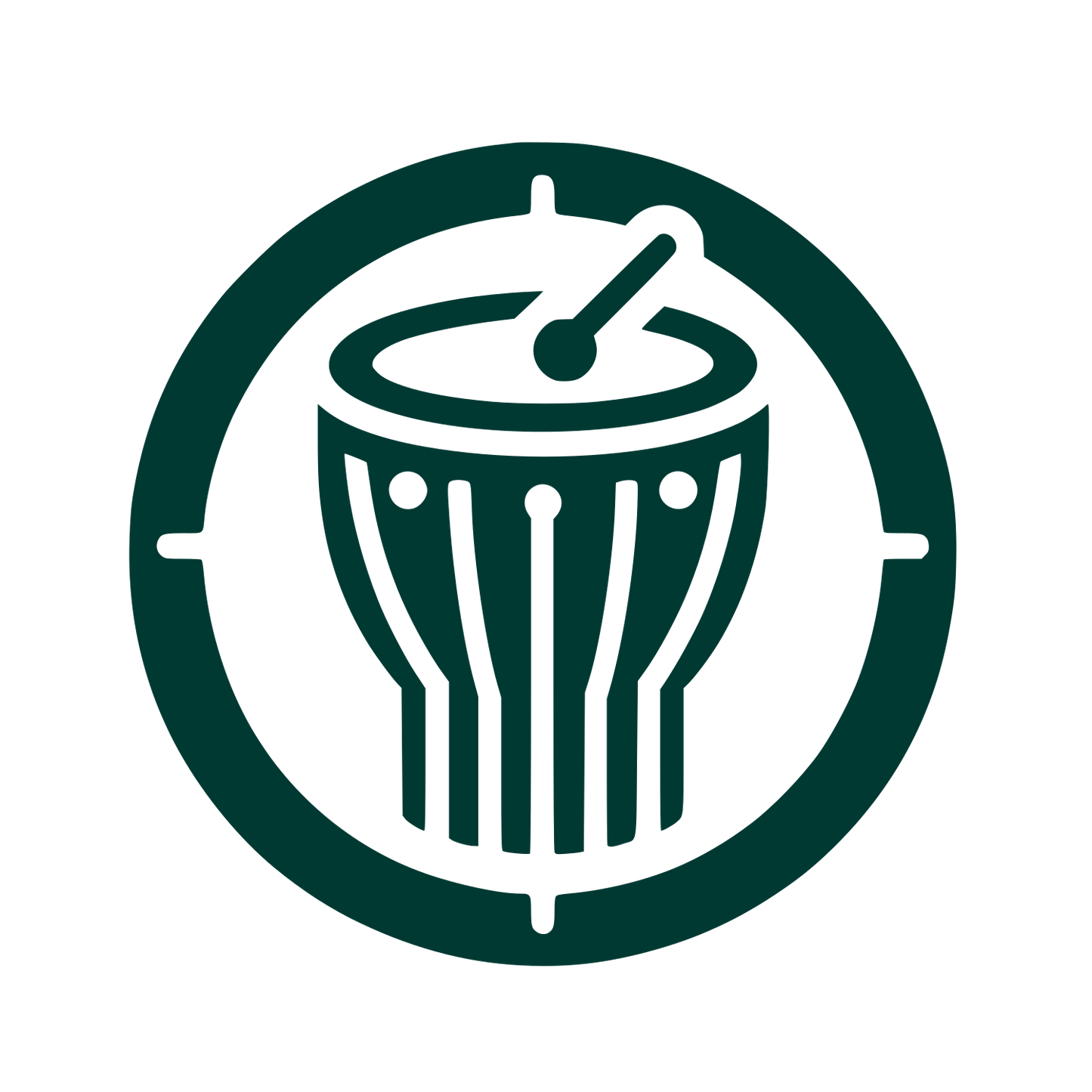 Logo with Drum Design #003932