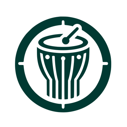 Logo with Drum Design #003932