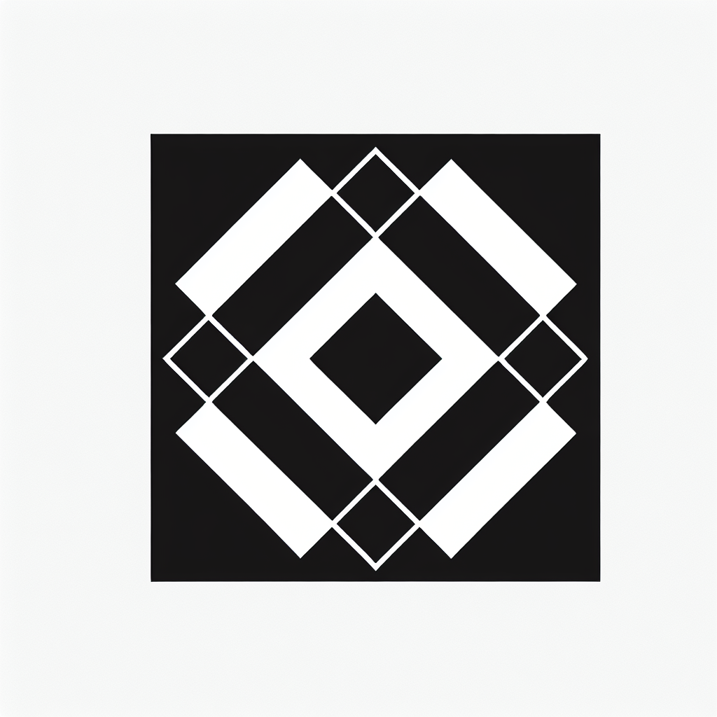 Overlapping Diamond Pattern Logo