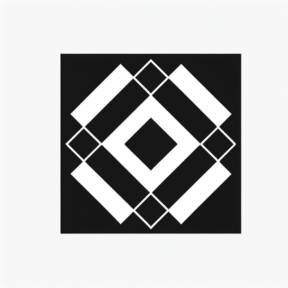 Overlapping Diamond Pattern Logo