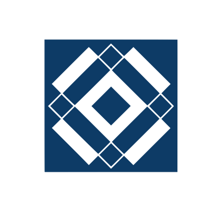 Overlapping Diamond Pattern Logo #0D3B66
