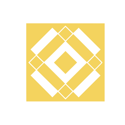 Overlapping Diamond Pattern Logo #F4D35E