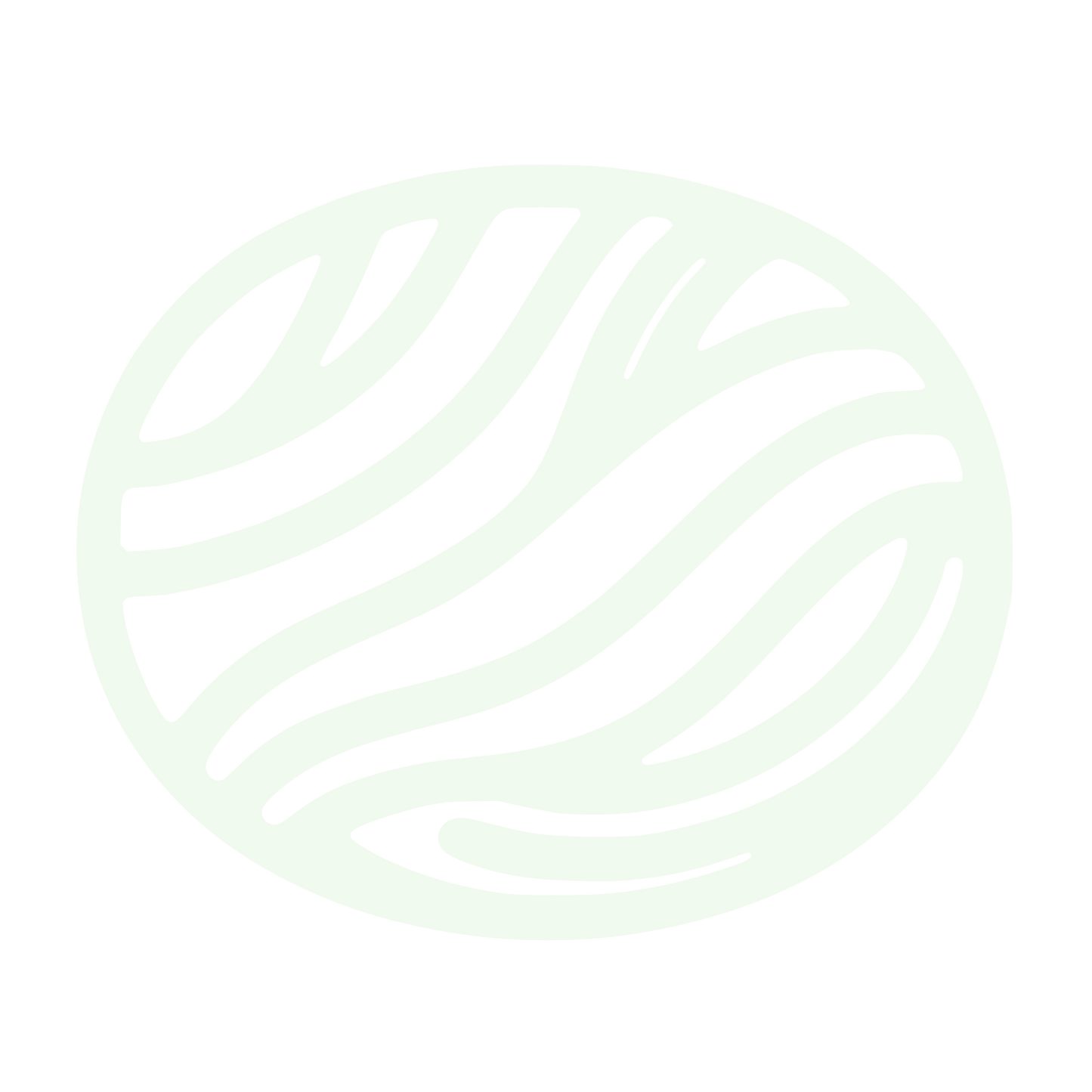 Wavy Stripes Oval Logo #F1FAEE