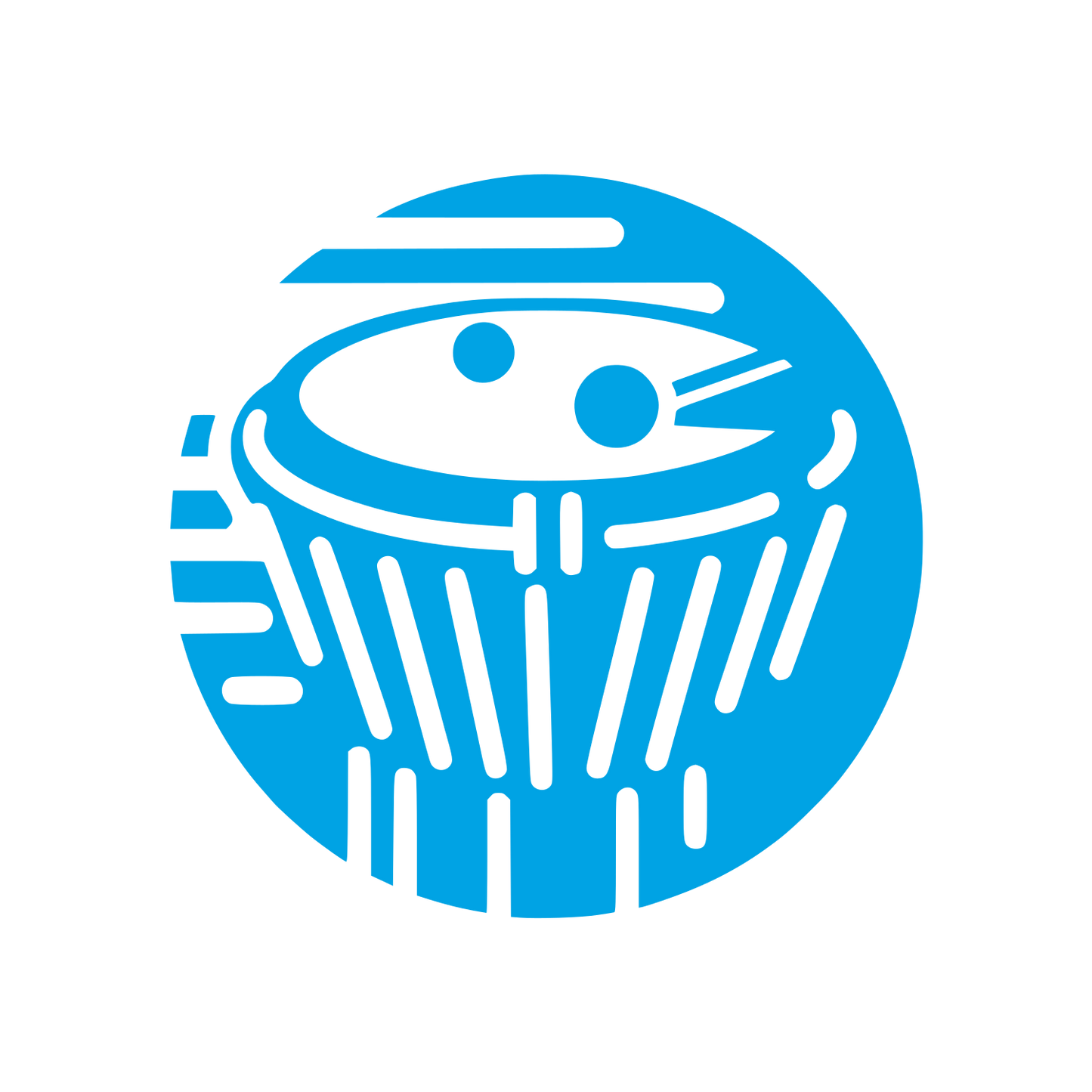 Logo with Round Design #00a3e4