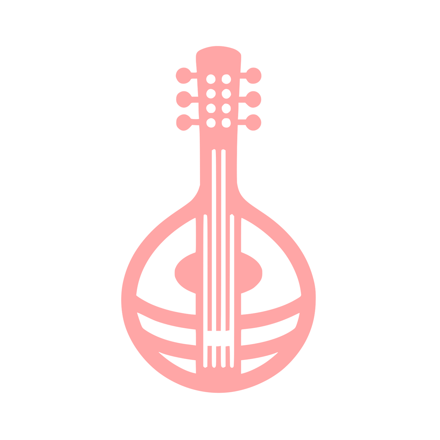 String Instrument Logo #ffa6a6