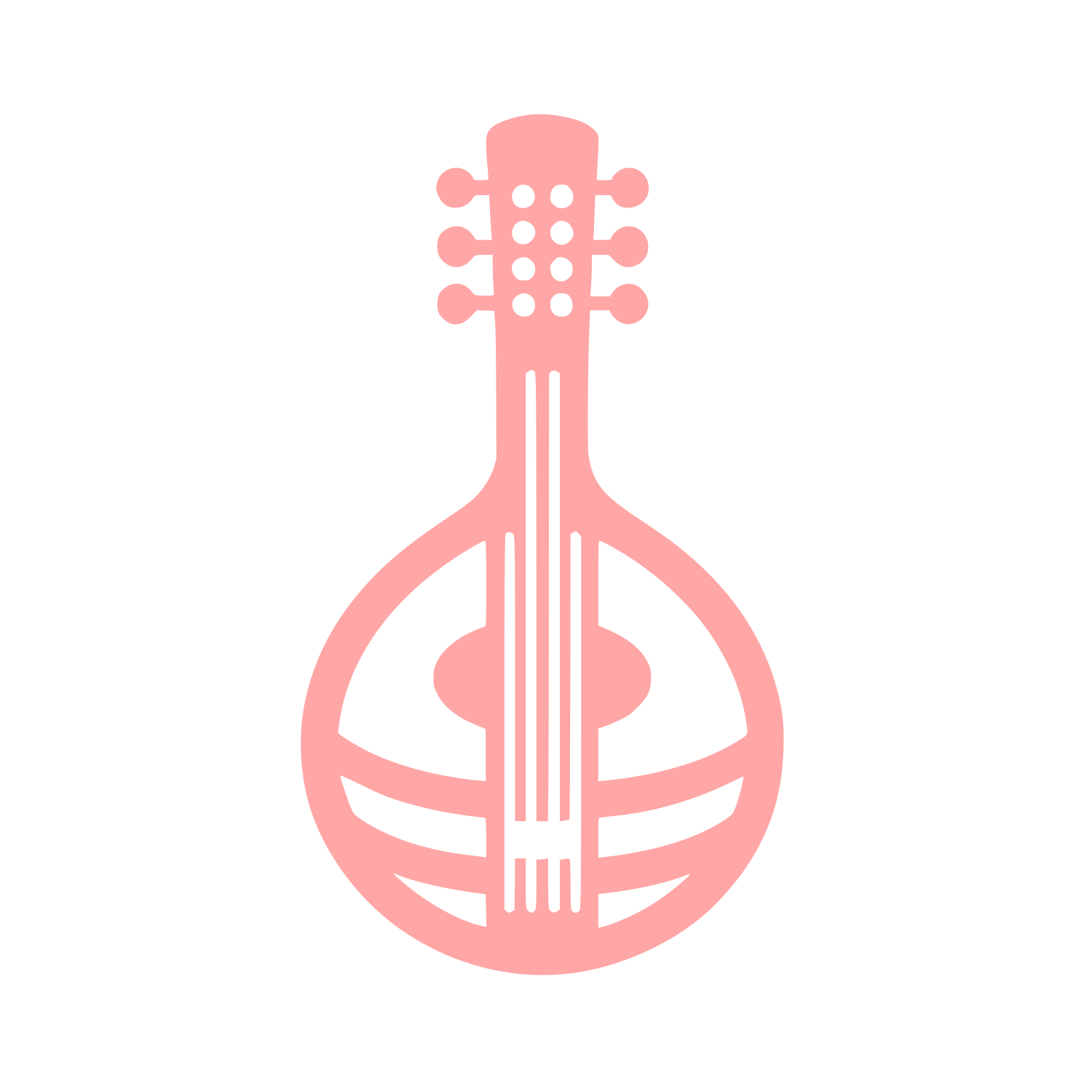 String Instrument Logo #ffa6a6