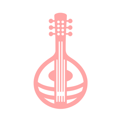 String Instrument Logo #ffa6a6