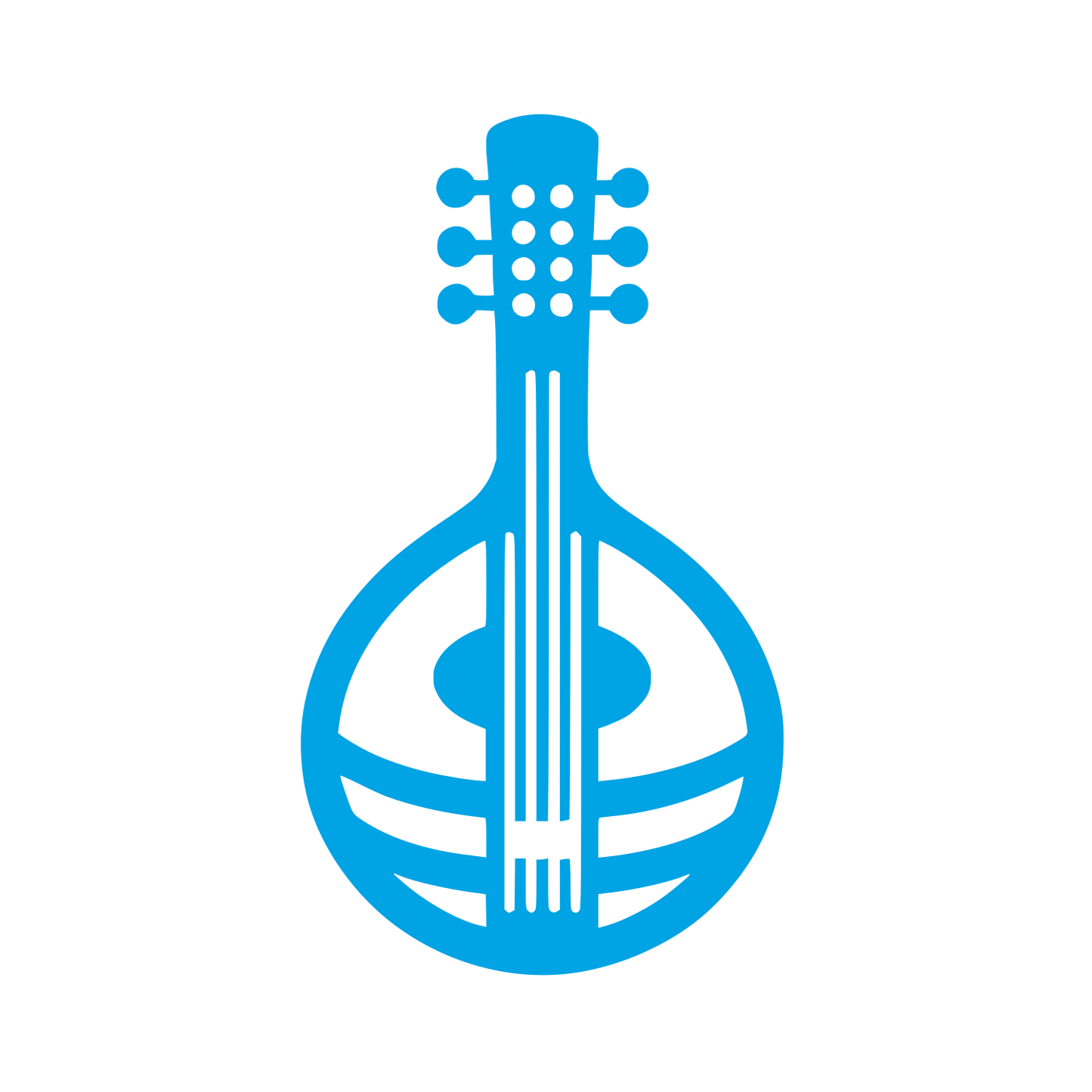String Instrument Logo #00a3e4