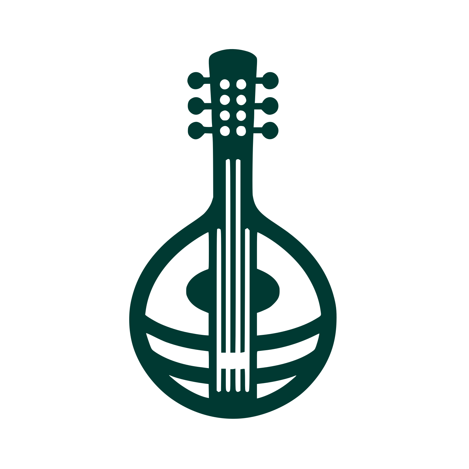 String Instrument Logo #003932