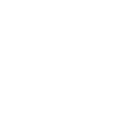 Guitar Design Logo #ffffff