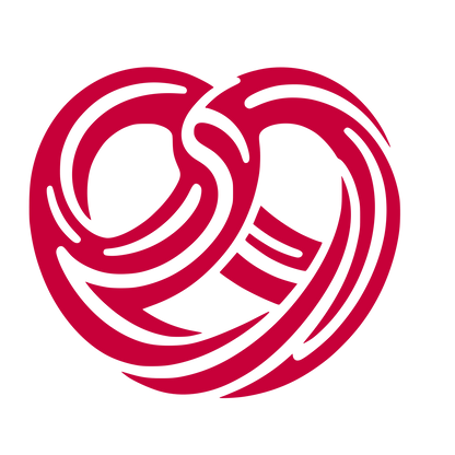 Intertwined Swirl Pretzel Icon #C70039