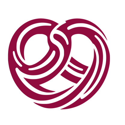 Intertwined Swirl Pretzel Icon #900C3F