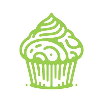 Cupcake Line Logo #99CD4E