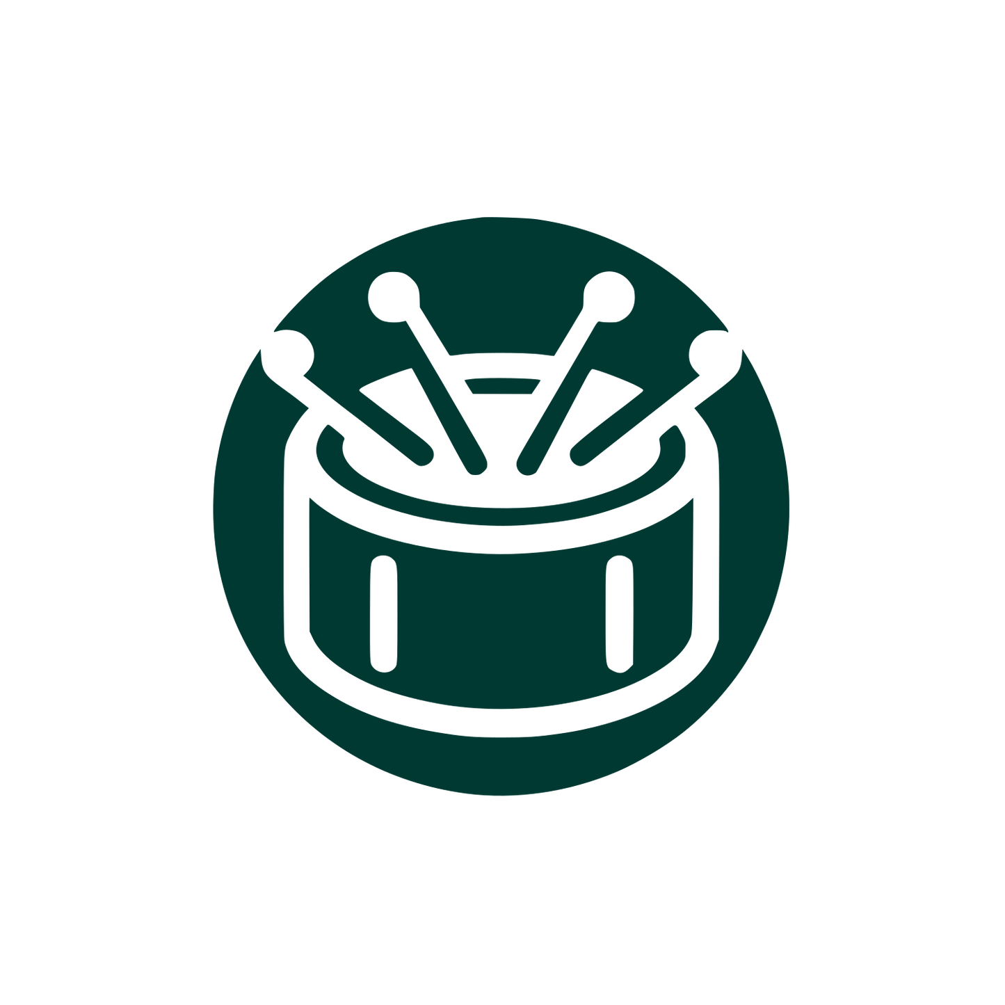 Creative Drum Logo #003932